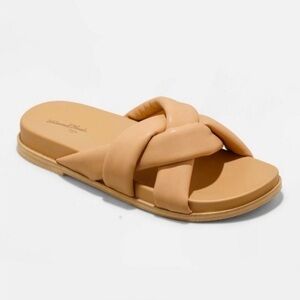 Women’s Cosette Padded Slide Sandals - Universal Thread™ Tan Size 10